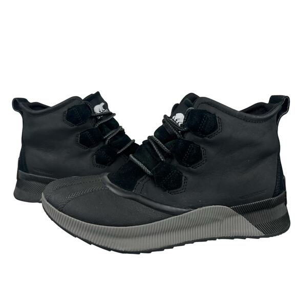 Sorel Women's Black Waterproof Lace Up Classic Winter Snow Duck Boots (Sz 8) - Picture 2 of 9